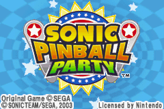Sonic Pinball Party (J)(Rising Sun) Title Screen