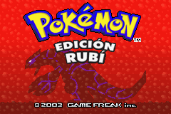 Pokemon Rubi (S)(Rising Sun) Title Screen