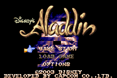 Disney's Aladdin (J)(Eurasia) Title Screen
