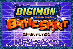 Digimon Battle Spirit (E)(Suxxors) Title Screen