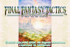 Final Fantasy Tactics Advance (U)(Eurasia) Title Screen