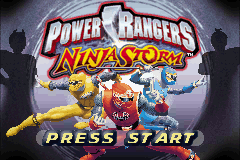 Power Rangers - Ninja Storm (U)(Mode7) Title Screen