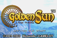 Golden Sun 2 - L'age perdu (F)(Rising Sun) Title Screen