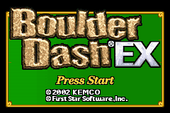 Boulder Dash EX (E)(Patience) Title Screen