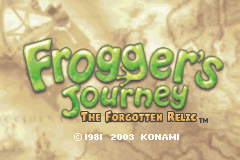Frogger's Journey - The Forgotten Relic (U)(Mode7) Title Screen