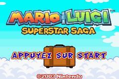 Mario And Luigi Superstar Saga (E)(Menace) Title Screen