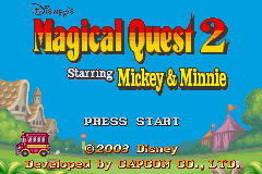 Disney's Magical Quest 2 Starring Mickey and Minnie (U)(Evasion) Title Screen