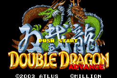 Double Dragon Advance (U)(Mode7) Title Screen