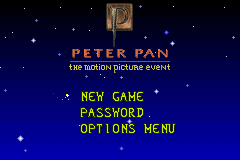 Peter Pan The Movie (U)(Mode7) Title Screen