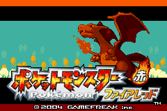 Pokemon Fire Red (J)(Independent) Title Screen