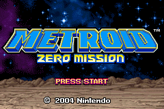 Metroid - Zero Mission (U)(TrashMan) Title Screen