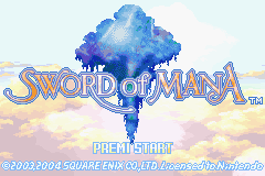 Sword of Mana (E)(Rising Sun) Title Screen