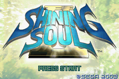 Shining Soul II (U)(Independent) Title Screen