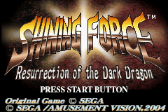 Shining Force - Resurrection of the Dark Dragon (E)(Independent) Title Screen