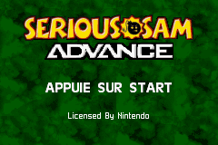 Serious Sam Advance (E)(GBA) Title Screen