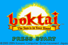 Boktai - The Sun is in your Hand (E)(Rising Sun) Title Screen