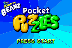 Mighty Beanz Pocket Puzzles (U)(Rising Sun) Title Screen