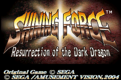 Shining Force - Resurrection of the Dark Dragon (U)(TrashMan) Title Screen