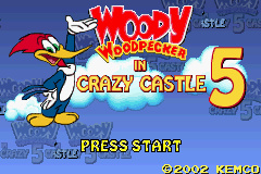 Woody Woodpecker In Crazy Castle 5 (U)(Independent) Title Screen