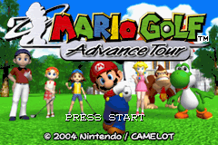 Mario Golf - Advance Tour (U)(Venom) Title Screen