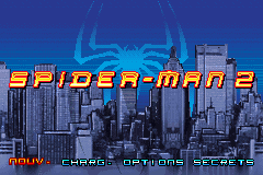 Spider-Man 2 (E)(Rising Sun) Title Screen
