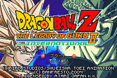 Dragon Ball Z - The Legacy of Goku II International (J)(Caravan) Title Screen