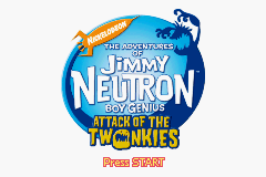 Jimmy Neutron Boy Genius - Attack of the Twonkies (U)(Venom) Title Screen