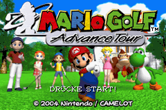 Mario Golf - Advance Tour (G)(Rising Sun) Title Screen