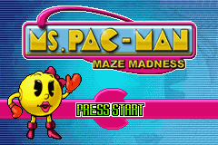 Ms. Pac-Man Maze Madness (U)(Venom) Title Screen