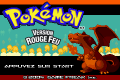 Pokemon Rouge Feu (F)(Rising Sun) Title Screen