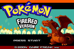 Pokemon Fire Red (U)(Independent) Title Screen
