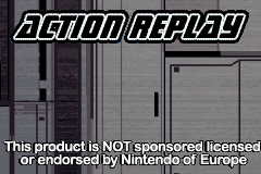 Action Replay GBX (E)(Independent) Title Screen