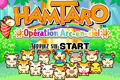 Hamtaro - Rainbow Rescue (E)(Rising Sun) Title Screen