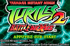 Teenage Mutant Ninja Turtles 2 - Battle Nexus (E)(Cezar) Title Screen