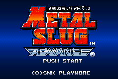 Metal Slug Advance (J)(Caravan) Title Screen