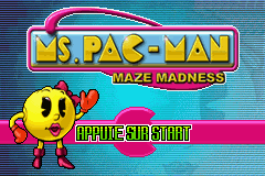 Ms. Pac-Man Maze Madness (E)(Rising Sun) Title Screen