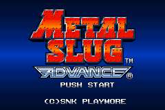 Metal Slug Advance (E)(TRSI) Title Screen