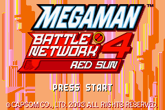 MegaMan Battle Network 4 Red Sun (E)(Independent) Title Screen