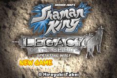 Shaman King - Legacy of the Spirits - Sprinting Wolf (U)(RisingCaravan) Title Screen