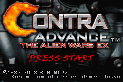 Contra Advance - The Alien Wars Ex (E)(Eternity) Title Screen