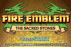 Fire Emblem - The Sacred Stones (U)(TrashMan) Title Screen