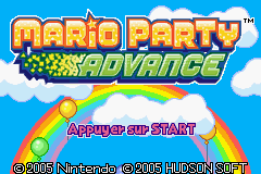 Mario Party Advance (E)(Rising Sun) Title Screen