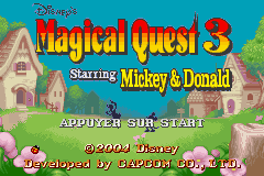 Disney's Magical Quest 3 Starring Mickey and Donald (U)(Trashman) Title Screen