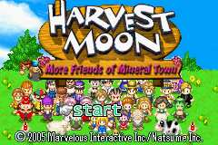 Harvest Moon - More Friends of Mineral Town (U)(Trashman) Title Screen