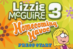 Lizzie McGuire 3 - Homecoming Havoc (U)(Trashman) Title Screen