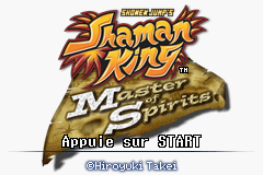 Shaman King - Master of Spirits (E)(Supplex) Title Screen