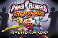 2 in 1 - Power Rangers - Ninja Storm & Power Rangers - Time Force (E)(Independent) Title Screen