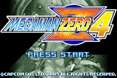 MegaMan Zero 4 (U)(Trashman) Title Screen
