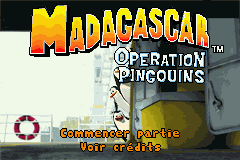 Madagascar - Operation Pingouins (E)(Rising Sun) Title Screen