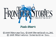 Frontier Stories (J)(WRG) Title Screen